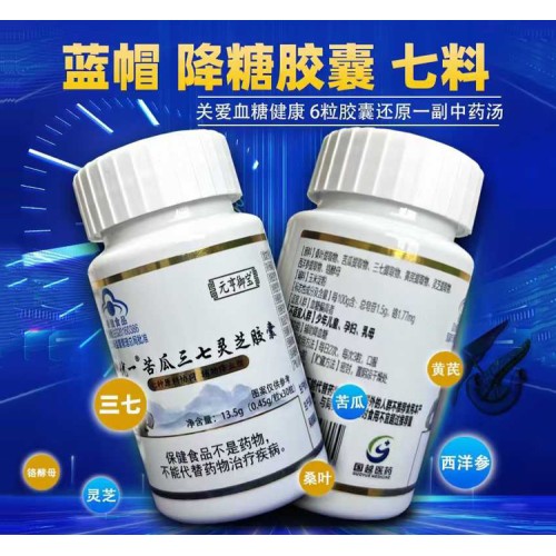 苦瓜三七灵芝胶囊 30粒/瓶 单瓶装